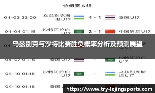 乌兹别克与沙特比赛胜负概率分析及预测展望