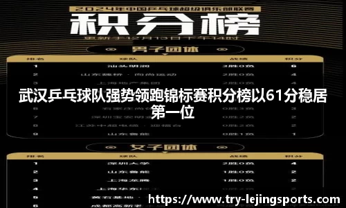 武汉乒乓球队强势领跑锦标赛积分榜以61分稳居第一位